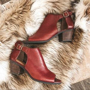 Lucky Brand Leather Barimo Booties ✨